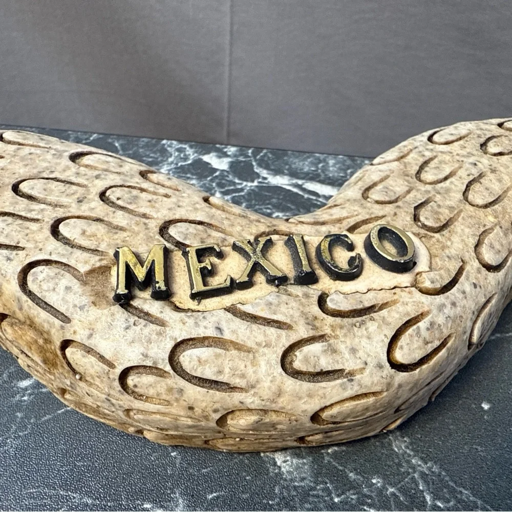 Vintage Aztec Serpent Statue Made Of Resin